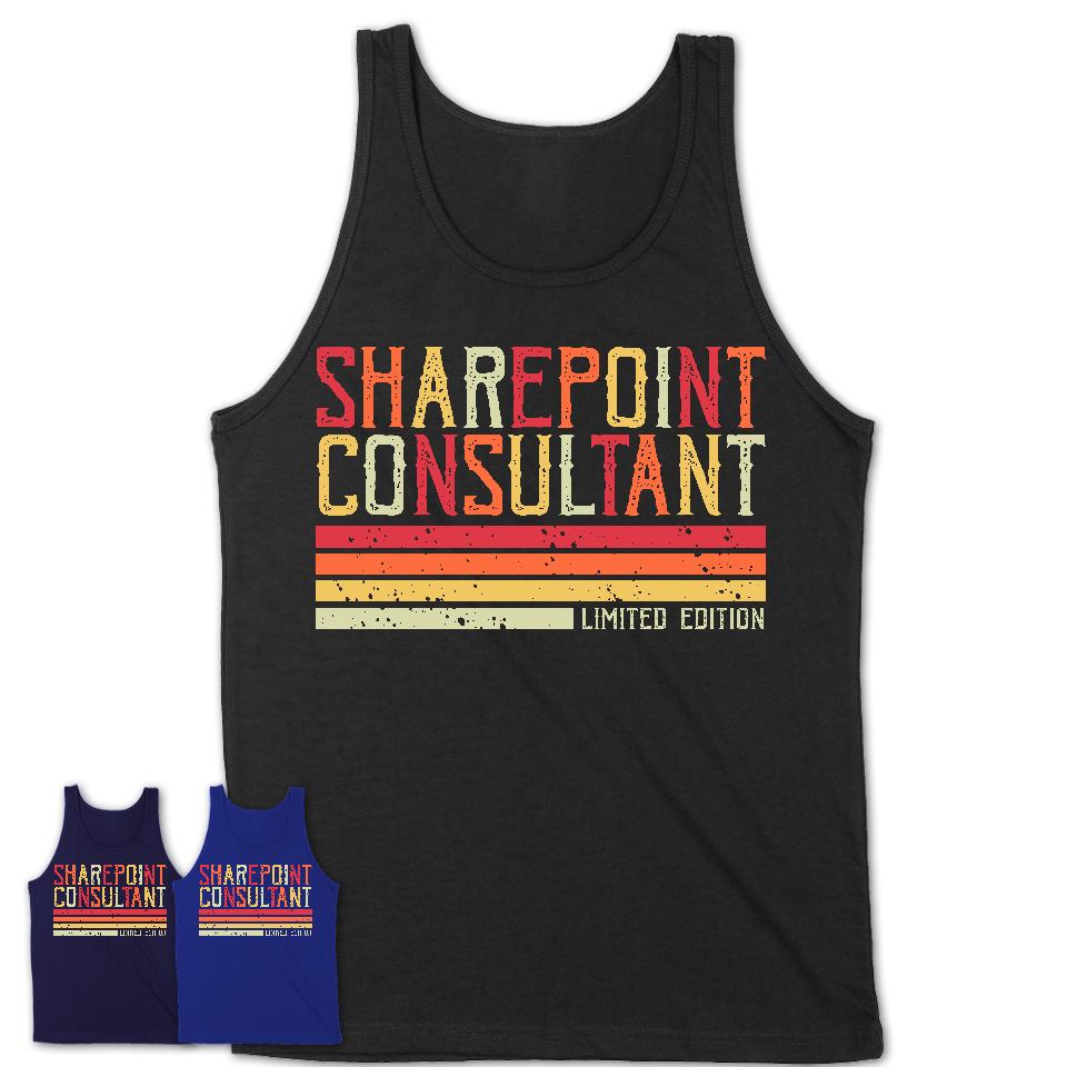 Vintage Sharepoint Consultant Limited Edition Job Shirt, Coworker Birthday Gift Idea