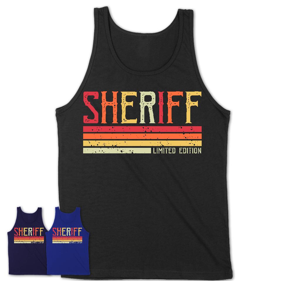 Vintage Sheriff Limited Edition Job Shirt, Coworker Birthday Gift Idea