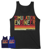 Vintage Simulation Engineer Limited Edition Job Shirt, Coworker Birthday Gift Idea