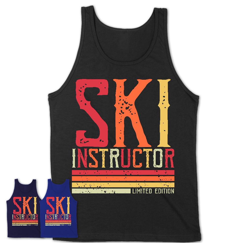Vintage Ski Instructor Limited Edition Job Shirt, Coworker Birthday Gift Idea