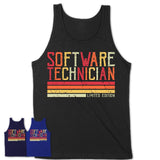 Vintage Software Technician Limited Edition Job Shirt, Coworker Birthday Gift Idea