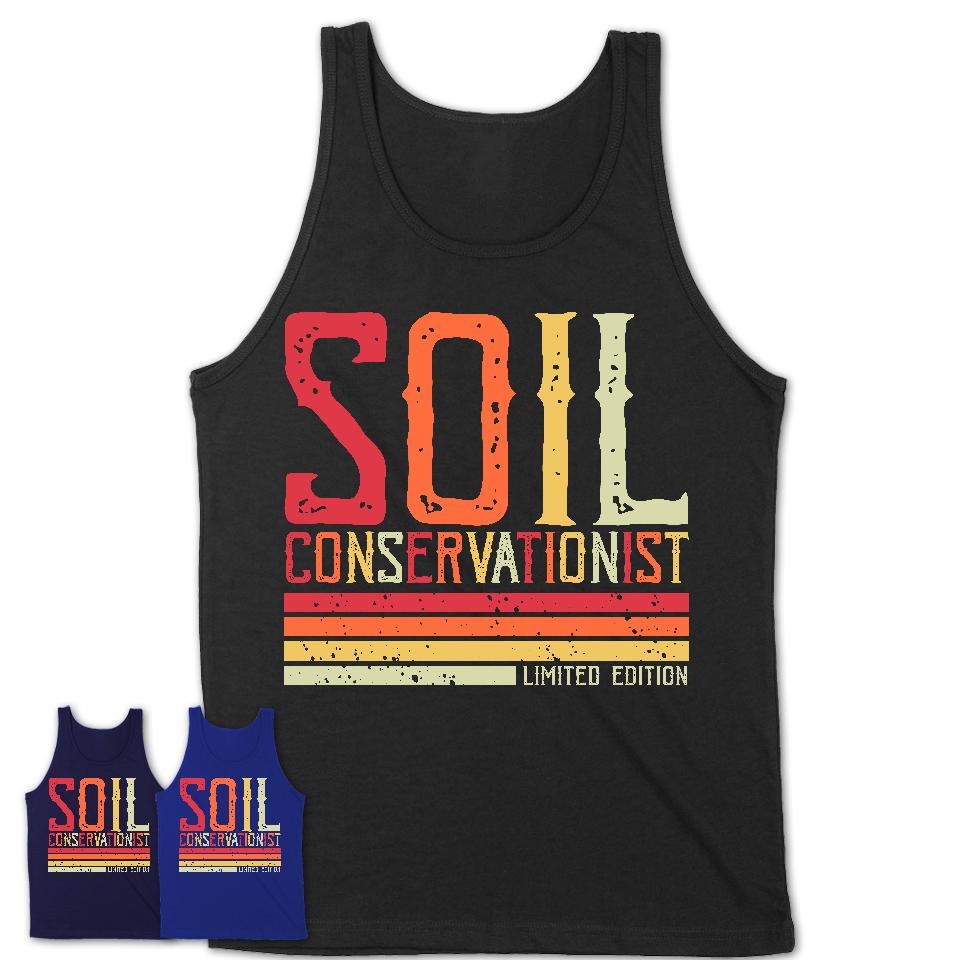 Vintage Soil Conservationist Limited Edition Job Shirt, Coworker Birthday Gift Idea