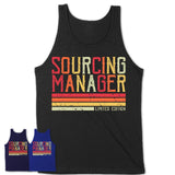 Vintage Sourcing Manager Limited Edition Job Shirt, Coworker Birthday Gift Idea