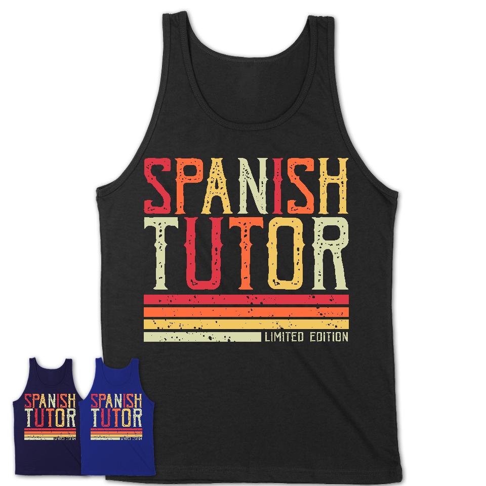 Vintage Spanish Tutor Limited Edition Job Shirt, Coworker Birthday Gift Idea