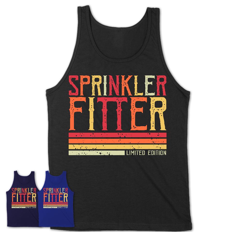 Vintage Sprinkler Fitter Limited Edition Job Shirt, Coworker Birthday Gift Idea