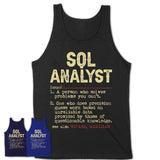 Vintage Sql Analyst Definition Shirt, Funny Coworker Gift Idea for Sql Analyst, New Job Gift