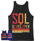 Vintage Sql Developer Limited Edition Job Shirt, Coworker Birthday Gift Idea