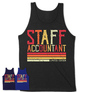 Vintage Staff Accountant Limited Edition Job Shirt, Coworker Birthday Gift Idea