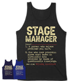 Vintage Stage Manager Definition Shirt, Funny Coworker Gift Idea for Stage Manager, New Job Gift
