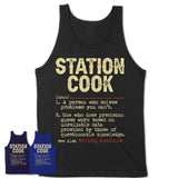 Vintage Station Cook Definition Shirt, Funny Coworker Gift Idea for Station Cook, New Job Gift