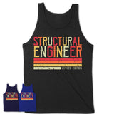 Vintage Structural Engineer Limited Edition Job Shirt, Coworker Birthday Gift Idea
