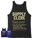 Vintage Supply Clerk Definition Shirt, Funny Coworker Gift Idea for Supply Clerk, New Job Gift