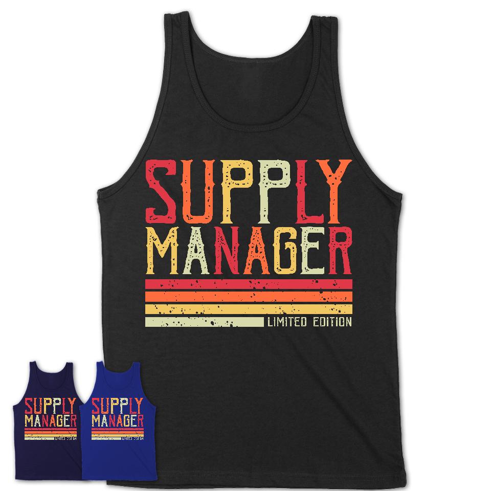 Vintage Supply Manager Limited Edition Job Shirt, Coworker Birthday Gift Idea