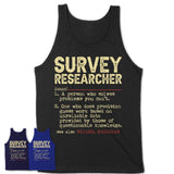 Vintage Survey Researcher Definition Shirt, Funny Coworker Gift Idea for Survey Researcher, New Job Gift