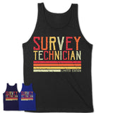 Vintage Survey Technician Limited Edition Job Shirt, Coworker Birthday Gift Idea