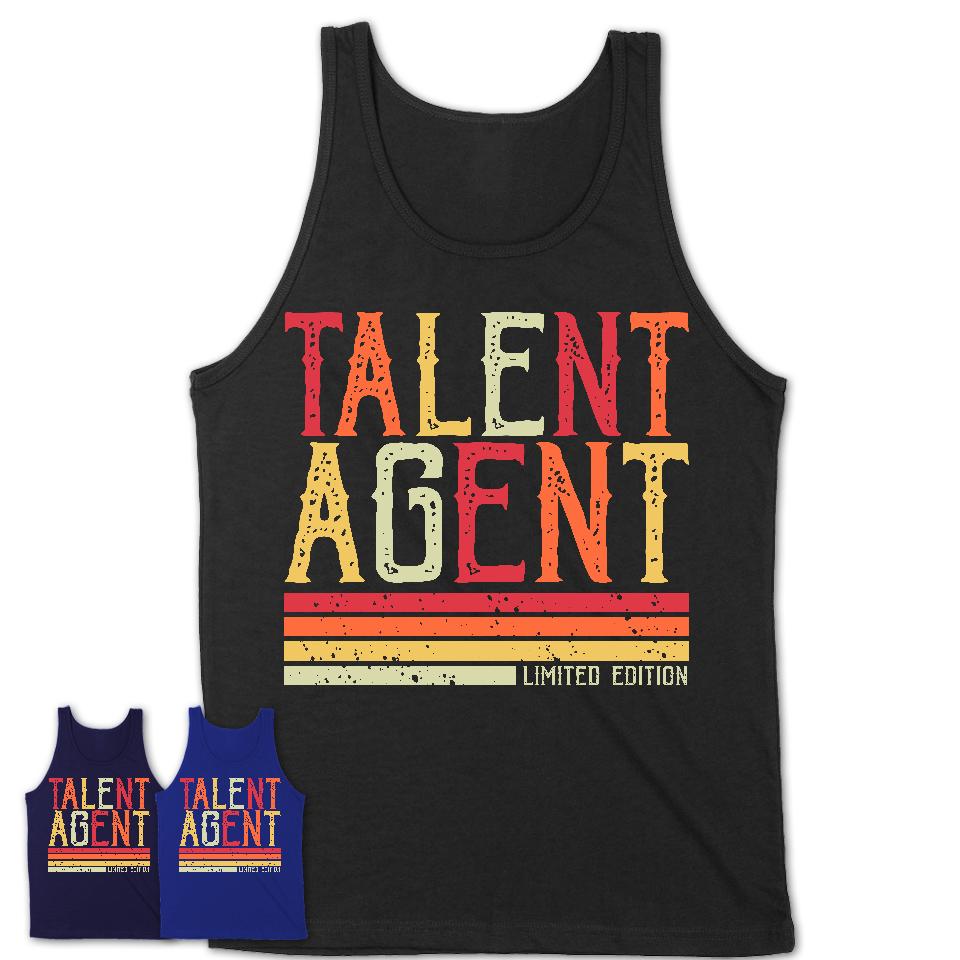 Vintage Talent Agent Limited Edition Job Shirt, Coworker Birthday Gift Idea
