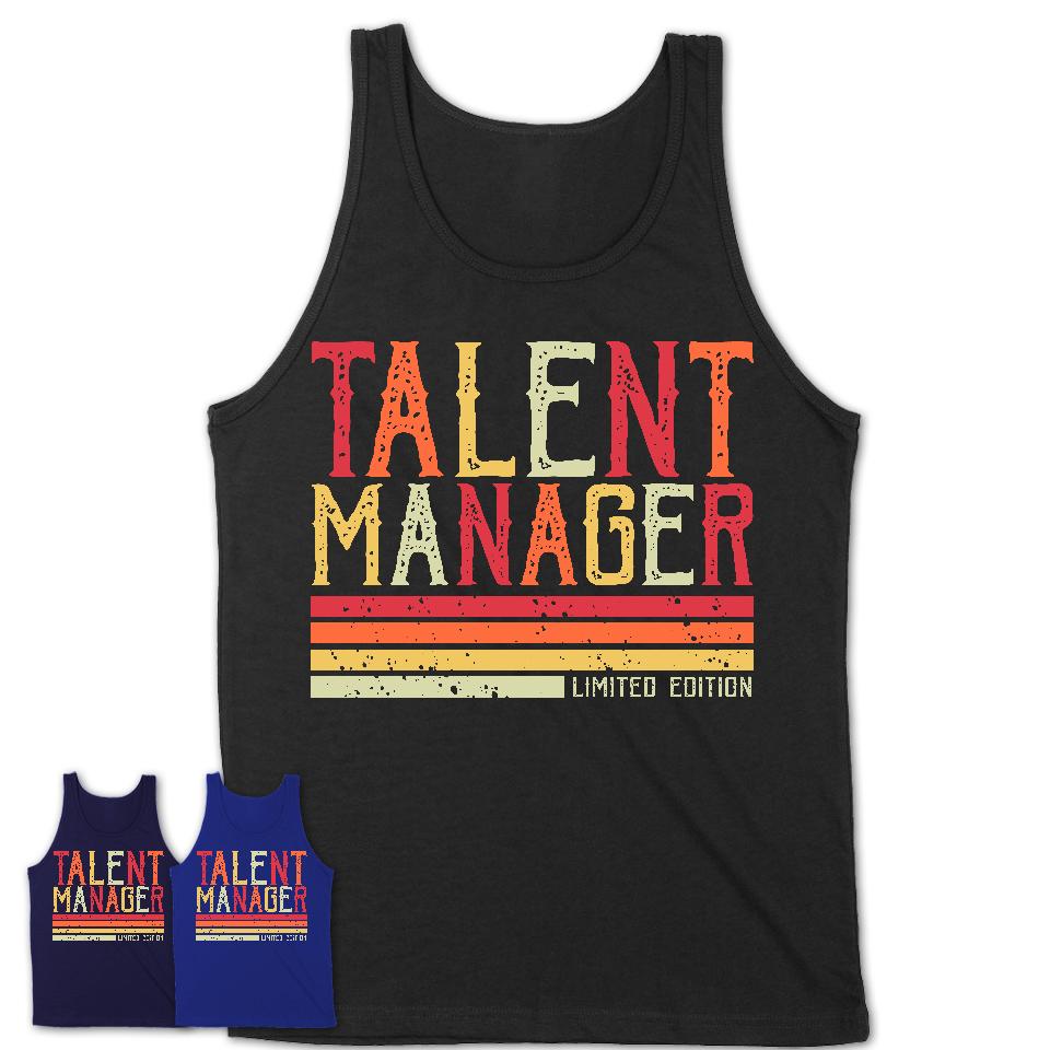 Vintage Talent Manager Limited Edition Job Shirt, Coworker Birthday Gift Idea