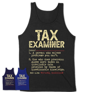 Vintage Tax Examiner Definition Shirt, Funny Coworker Gift Idea for Tax Examiner, New Job Gift