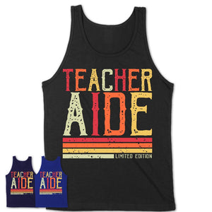 Vintage Teacher Aide Limited Edition Job Shirt, Coworker Birthday Gift Idea