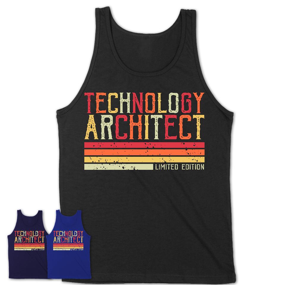 Vintage Technology Architect Limited Edition Job Shirt, Coworker Birthday Gift Idea
