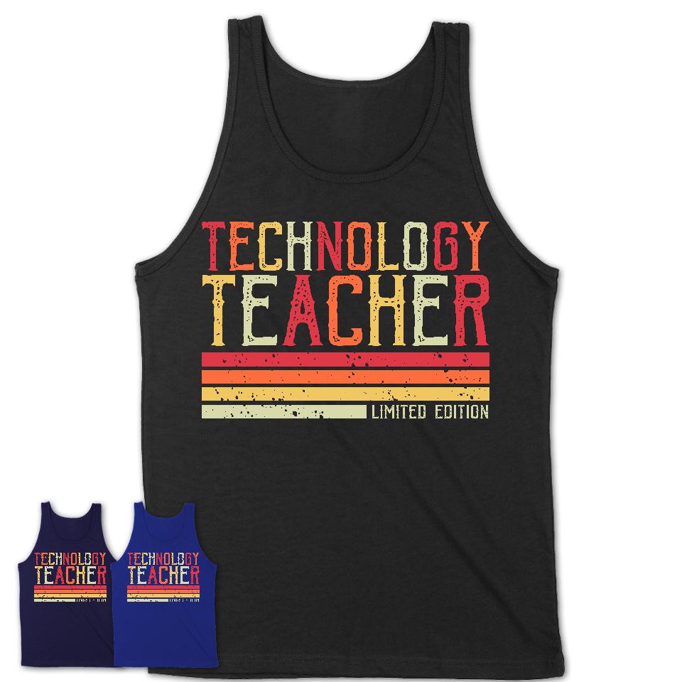 Vintage Technology Teacher Limited Edition Job Shirt, Coworker Birthday Gift Idea