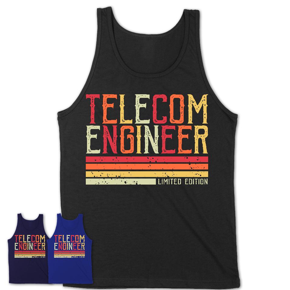 Vintage Telecom Engineer Limited Edition Job Shirt, Coworker Birthday Gift Idea