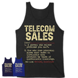 Vintage Telecom Sales Definition Shirt, Funny Coworker Gift Idea for Telecom Sales, New Job Gift