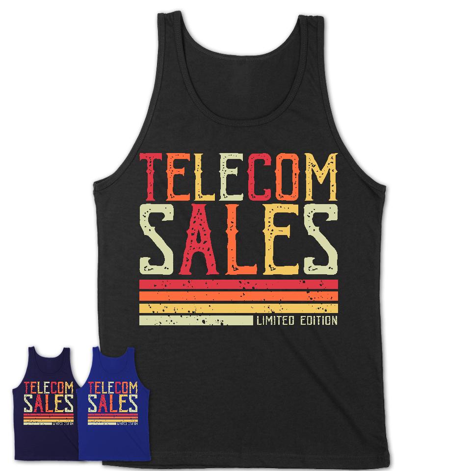Vintage Telecom Sales Limited Edition Job Shirt, Coworker Birthday Gift Idea
