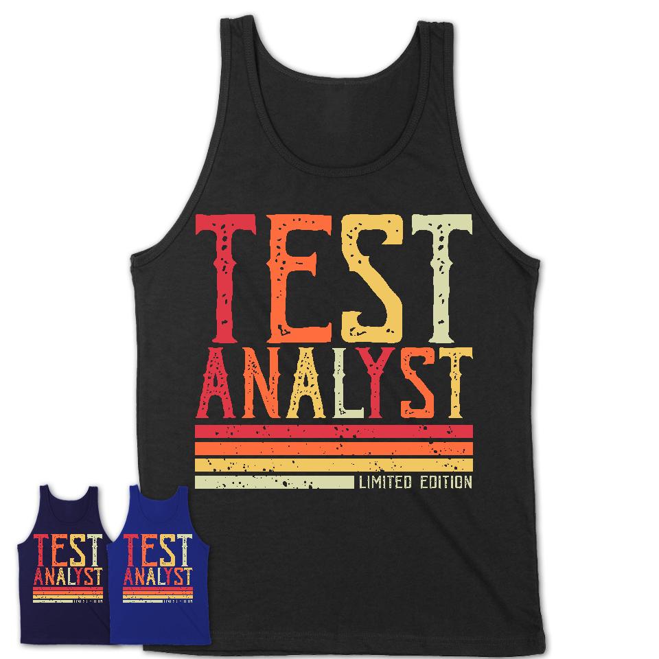 Vintage Test Analyst Limited Edition Job Shirt, Coworker Birthday Gift Idea
