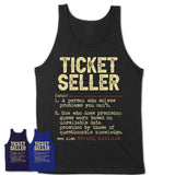 Vintage Ticket Seller Definition Shirt, Funny Coworker Gift Idea for Ticket Seller, New Job Gift