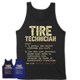 Vintage Tire Technician Definition Shirt, Funny Coworker Gift Idea for Tire Technician, New Job Gift