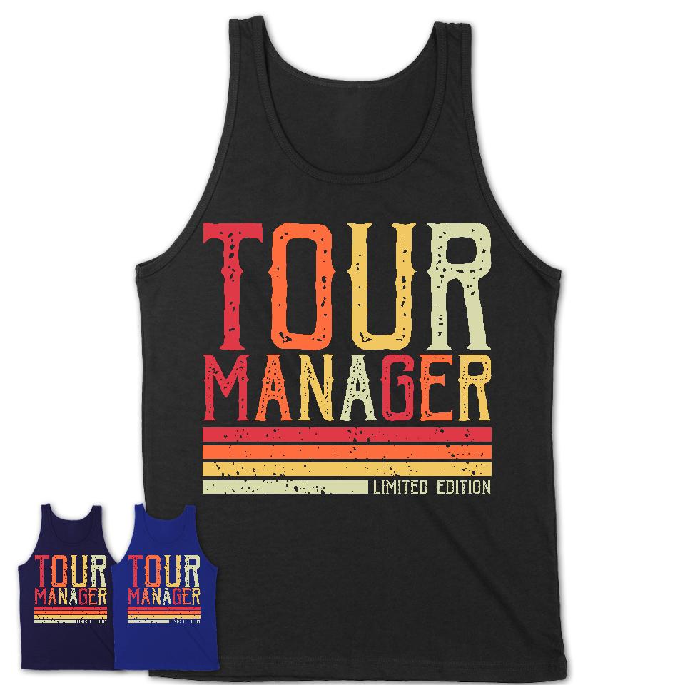 Vintage Tour Manager Limited Edition Job Shirt, Coworker Birthday Gift Idea
