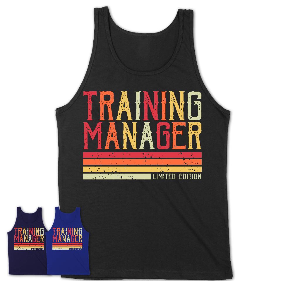 Vintage Training Manager Limited Edition Job Shirt, Coworker Birthday Gift Idea