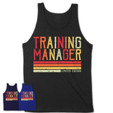 Vintage Training Manager Limited Edition Job Shirt, Coworker Birthday Gift Idea