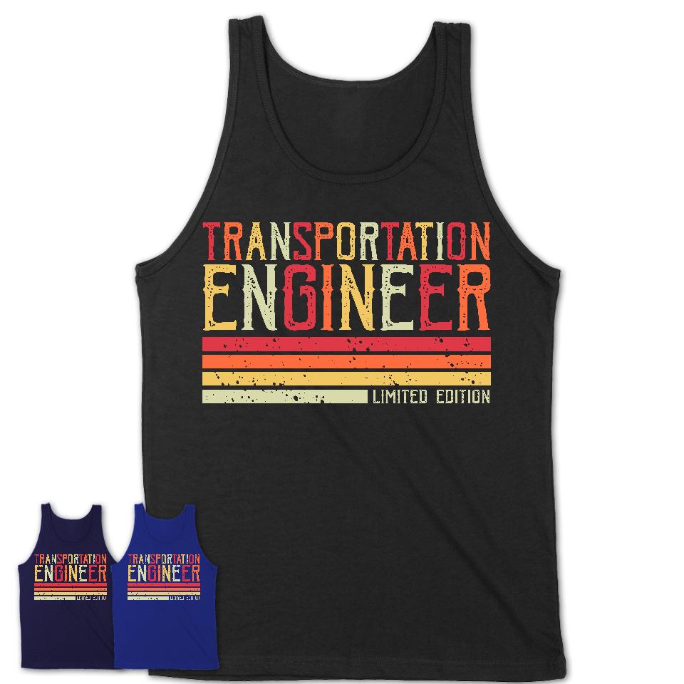 Vintage Transportation Engineer Limited Edition Job Shirt, Coworker Birthday Gift Idea