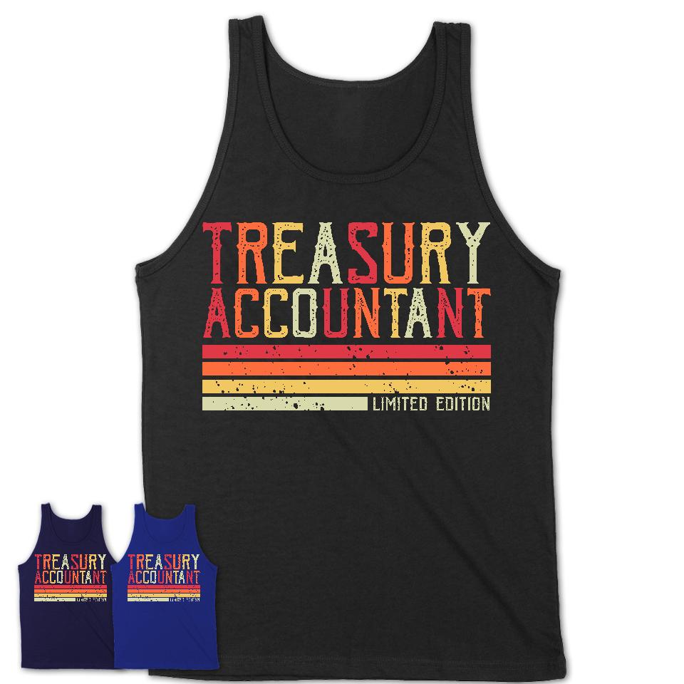 Vintage Treasury Accountant Limited Edition Job Shirt, Coworker Birthday Gift Idea
