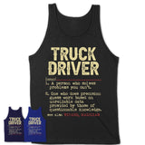 Vintage Truck Driver Definition Shirt, Funny Coworker Gift Idea for Truck Driver, New Job Gift