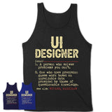 Vintage Ui Designer Definition Shirt, Funny Coworker Gift Idea for Ui Designer, New Job Gift