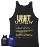 Vintage Unit Secretary Definition Shirt, Funny Coworker Gift Idea for Unit Secretary, New Job Gift