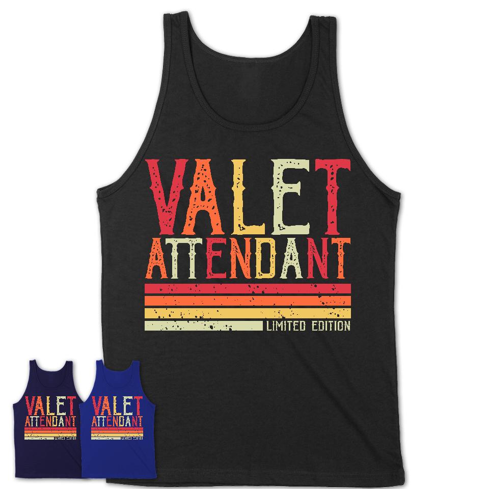 Vintage Valet Attendant Limited Edition Job Shirt, Coworker Birthday Gift Idea
