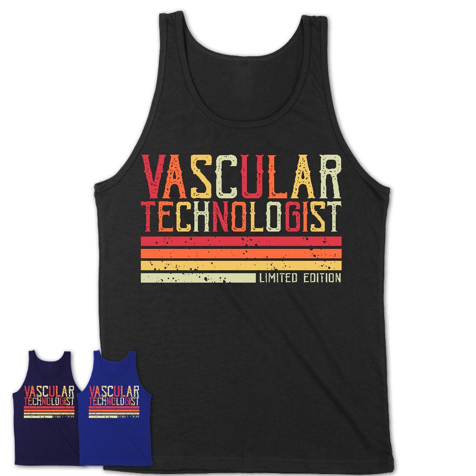 Vintage Vascular Technologist Limited Edition Job Shirt, Coworker Birthday Gift Idea