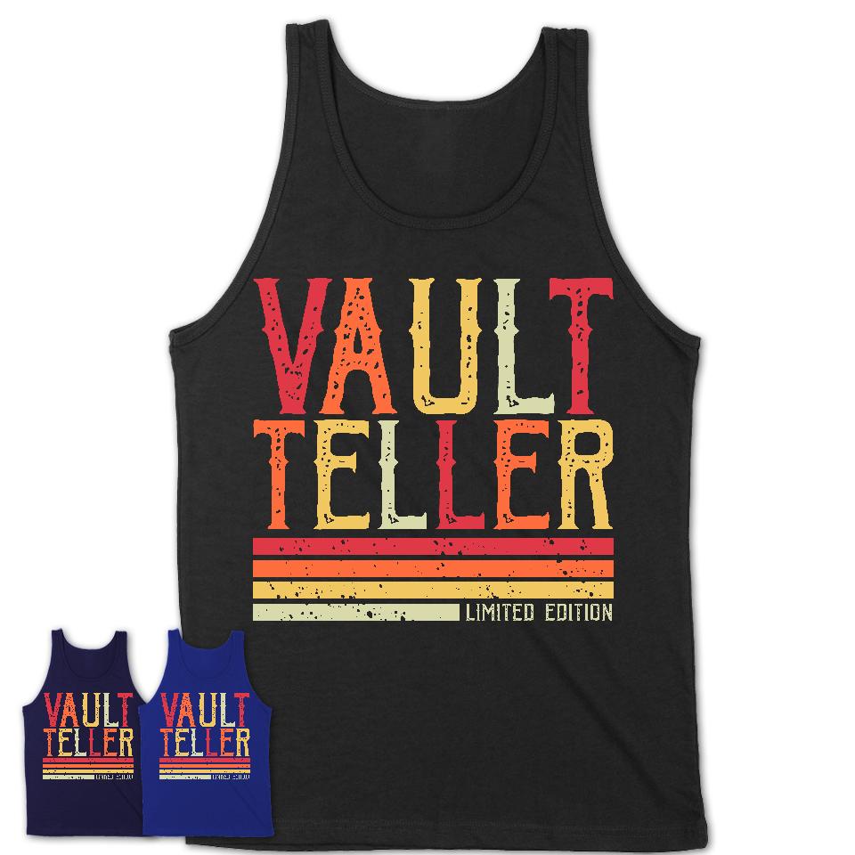 Vintage Vault Teller Limited Edition Job Shirt, Coworker Birthday Gift Idea