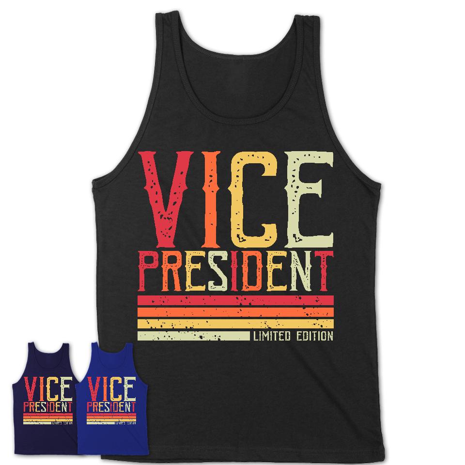 Vintage Vice President Limited Edition Job Shirt, Coworker Birthday Gift Idea