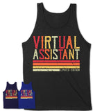 Vintage Virtual Assistant Limited Edition Job Shirt, Coworker Birthday Gift Idea