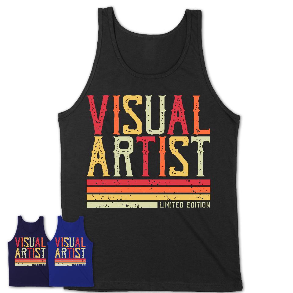 Vintage Visual Artist Limited Edition Job Shirt, Coworker Birthday Gift Idea