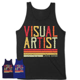 Vintage Visual Artist Limited Edition Job Shirt, Coworker Birthday Gift Idea
