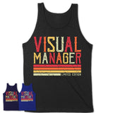 Vintage Visual Manager Limited Edition Job Shirt, Coworker Birthday Gift Idea