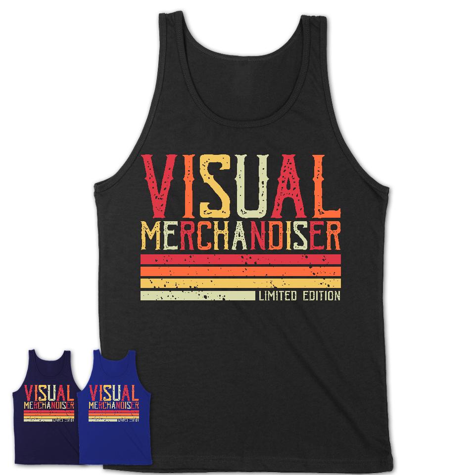 Vintage Visual Merchandiser Limited Edition Job Shirt, Coworker Birthday Gift Idea