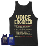 Vintage Voice Engineer Definition Shirt, Funny Coworker Gift Idea for Voice Engineer, New Job Gift