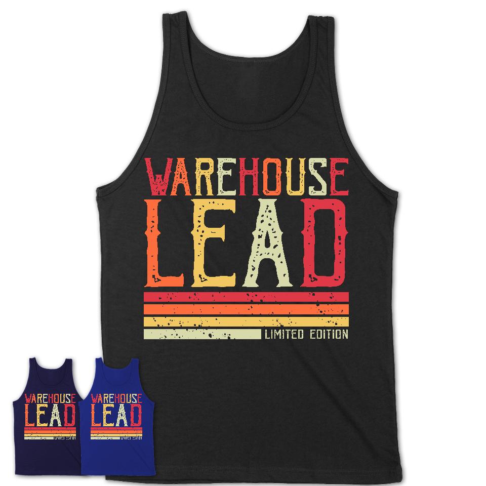 Vintage Warehouse Lead Limited Edition Job Shirt, Coworker Birthday Gift Idea
